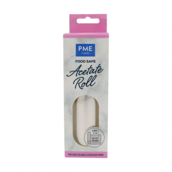 foodsafe, voedselveilig, acetaat, acetate, rol, roll, folie, chocolade, cream, bavarois, cheesecake, acetat, rolle, schokolade, PME, AT02, AT04, AT06, AT08