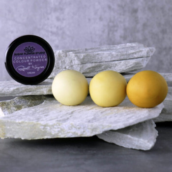 cream, crème, kleurstof, dust, poeder, edible, colour, powder, puder, farbe, robert, haynes, sfs, sugarflowerstudio, geconcentreerd,  concentrated