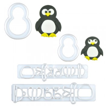 FMM Mummy & Baby Penguin Cutter Set/4