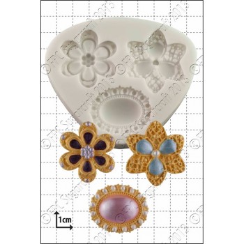 FPC Three Brooches Silicone Mould
