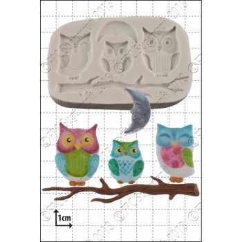 FPC Owl Family Silicone Mould