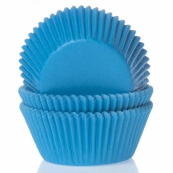 House of Marie  Baking cups Cyaan blauw