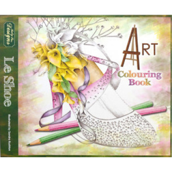 Katy Sue Designs - Art colouring book - Le Shoe