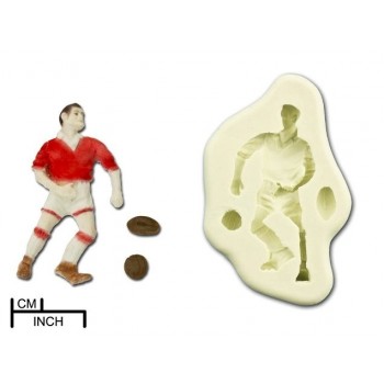 DPM, footballer, rugby, speler, sport, M1591, Sugarcity, silicone, mould, mold