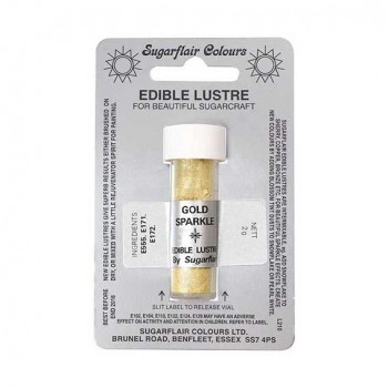 Sugarflair Edible Lustre Colour - Gold Sparkle
