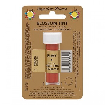 Sugarflair Blossom Tint Edible Dusting Colour - Ruby