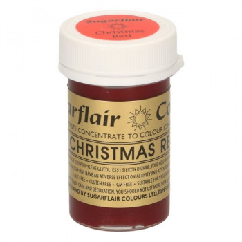 sugarflair, spectral, christmas, red, voedselkleurstof, concentrated, pasta, gel, kerst, kerstmis, rood, kleur, colour, color, paste, kleurstof, A114