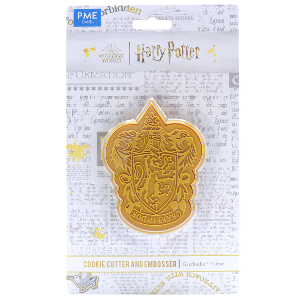 PME - Harry Potter Cookie Cutter & Embosser - Hogwarts Crest - Badge