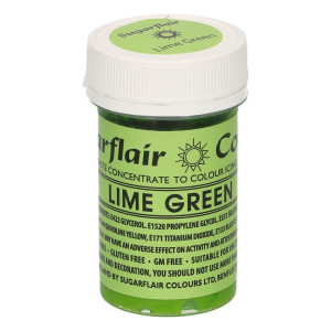 sugarflair, spectral, paste, colour, Lime, limoen, green, groen, geconcentreerd, 25g, 0634158789267, A141