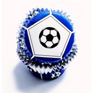 pme, foil, folie, baking, cups, blauw, blue, cupcakes, voetbal, soccer, football, cupcakes, muffin