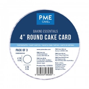 PME, Cake, card, round, rond, taartbord, 4", 10cm, CCR313