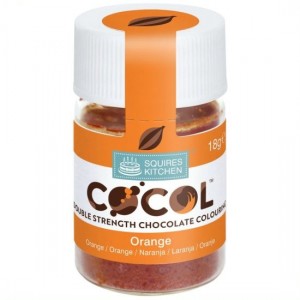 cocol, chocolate, colouring, ganache, orange, oranje, kleurstof, cacaoboter