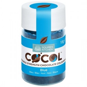 cocol, chocoladekleurstof, cacaoboter, cocoabutter, blue, bleu, blauw chocolade, kleurstof, CH03A003-06