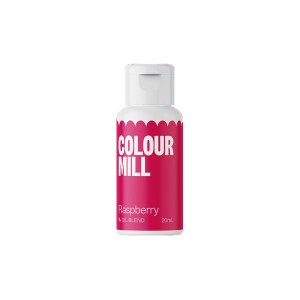 oil, candy, kleurstof, marsepein, raspberry, framboos, rood, red, pink, roze, colour, color, mil, colourmill, mill, chocolade, botercrème, olie, vet, vethoudend, ganache, 