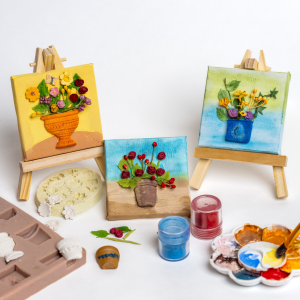 klei, tegeltje, bloemen, creatief, creaweekend, workshop