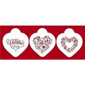 heart, valentine, valentijn, stencil