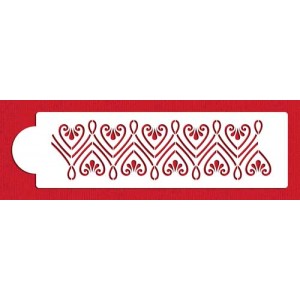 Designer Stencils Repeating Heart by GSA