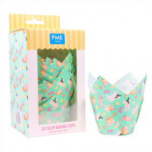 PME, Easter, Pasen, muffin, cupcake, bakken, tulp, tulpvorm, bakpapier, caisses, EA24MC013, 90 x 50mm, 5061027431401