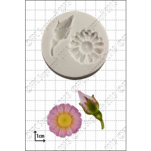 FPC, silicone, mould, rosebud, daisy, rozenknop, madelief, margriet
