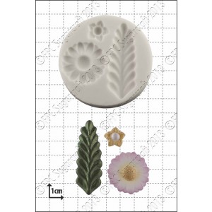 FPC Stylised Fern & Flowers Silicone Mould