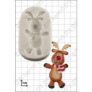 FPC, silicone, mould, mal, mold, dancing, rudolph, rudolf, rendier, reindeer, christmas, kerst