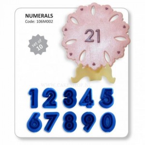 nummers, cijfers, uitsteekvormen, 106M002, cijfer, nummer, number, cutter, uitsteker, jem