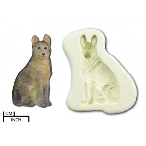 dog, hond, shepherd, herder, silicone, sugarcity, M1392G, mould, mal, mold, dpm, silicone