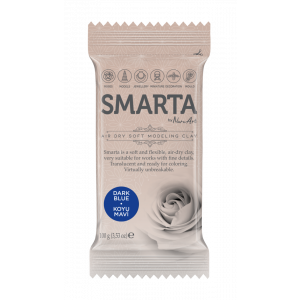 smarta, blue, blauw, 100g, polymeerklei, polymeer, clayflower, kunstbloem, porselein, modelleren
