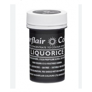 sugarflair, spectral, paste, colour, liquorice, drop, black, zwart, geconcentreerd, 25g, 0634158958618, A124