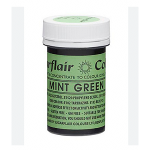 sugarflair, spectral, paste, colour, Mint, munt, green, groen, geconcentreerd, 25g, 0610370673300, A105