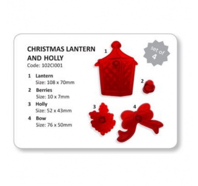 JEM Christmas Lantern & Holly