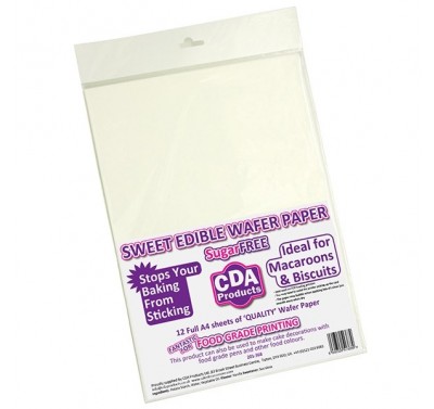 CDA Edible Wafer Paper - pk/12 - eetpapier