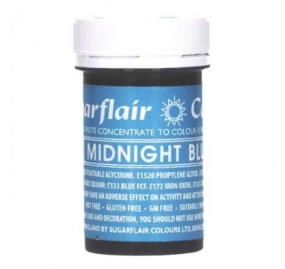 Sugarflair Spectral Paste Colour Midnight Blue