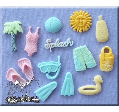 Alphabet Moulds - On the beach