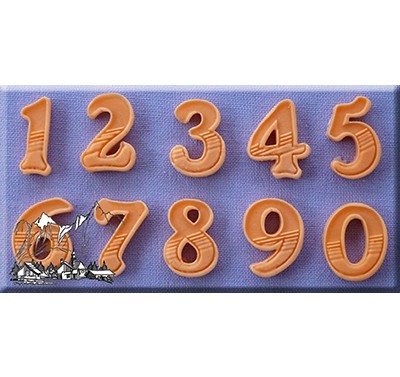 Alphabet Moulds - Numbers Gradient Fill 18mm