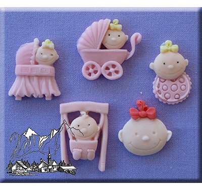 Alphabet Moulds - Baby Girl