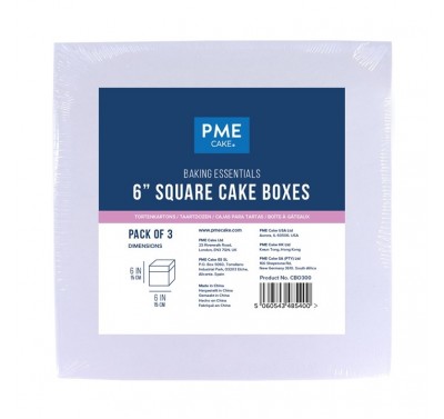PME Value Cake box 15x15x15cm, Set of 3