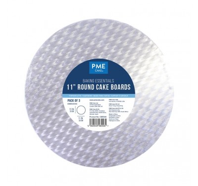 PME Value Round Cake Board 27.9cm - set of 3