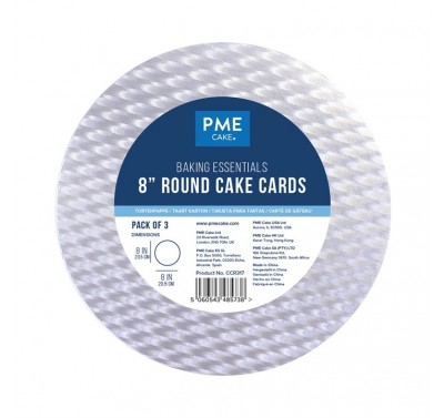 PME Baking Essentials Round Cake Card, Set of 3 Round 20cm