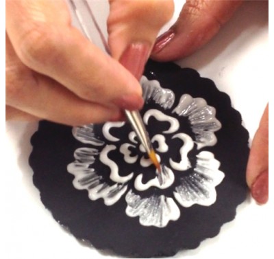 Designer Stencils Brush Embroidery Flower Set