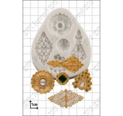 FPC Filigree Brooches Silicone Mould