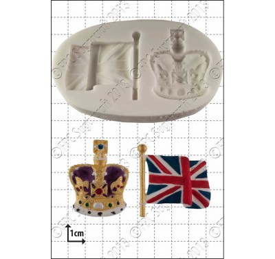 FPC Crown & Flag Silicone Mould