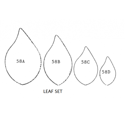 Framar Cutters Leaf Set/4 - simple leaf set medium