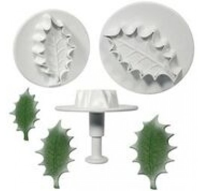 PME Veined Holly Leaf Plunger Cutter XL  set