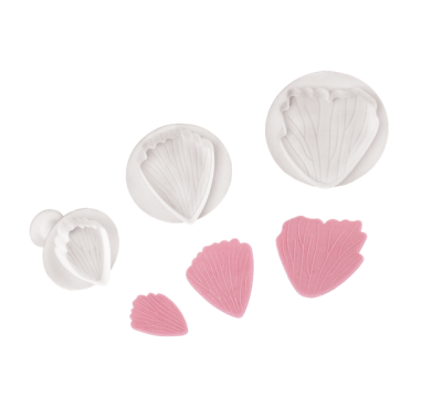 PME Floral Plunger cutters Peony set of 3