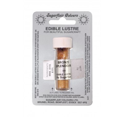 Sugarflair Edible Lustre Colour - Brown Shimmer