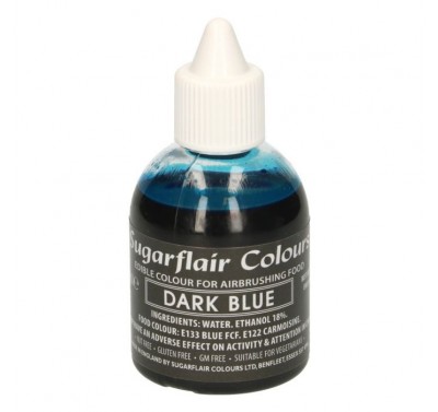 Sugarflair Airbrush Colouring -Dark Blue- 60ml -  THT 31-12-2022
