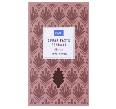 PME Sugar Paste Fondant - Brown 250g