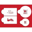 love, liefde, valentijn, designer, stencils, koekjes, cookie, sjabloon, C256, DCS256, 787484001487, wedding, bruiloft, huwelijk