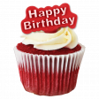 PME, happy, birthday, plunger, cutter, topper, cupcake, uitsteekvorm, uitsteker, verjaardag, HB503